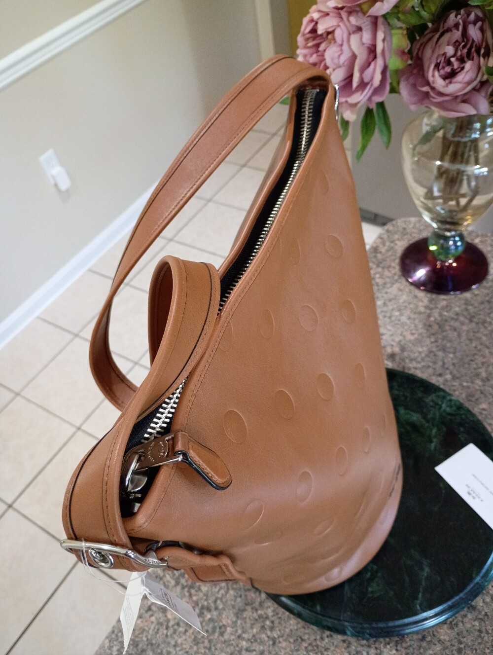NWT Coach Limited Edition Saddle Dot Leather Duffle Bucket - Picture 12 of 16